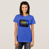 T-shirt Lion Menorah en laiton de Chanukkah (Devant entier)