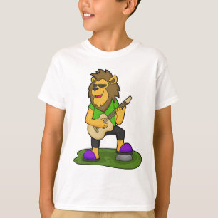 T-shirt Lion musicien guitare