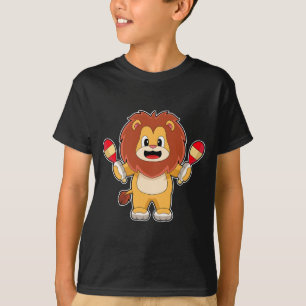 T-shirt Lion musicien Rattle Music