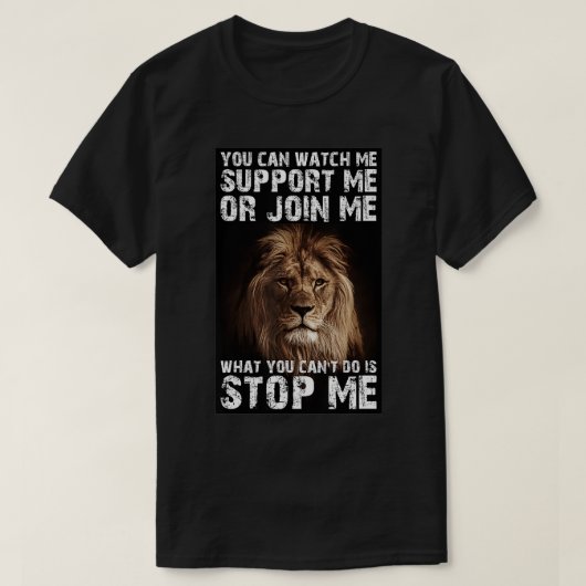 T-shirt Lion Ne m'arrête pas (Design devant)