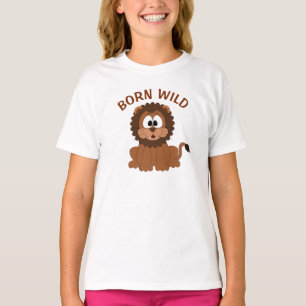 T-shirt Lion Né Sauvage