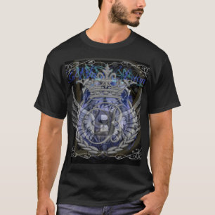 T-shirt Lion Noir Royal penché