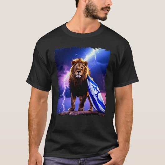 T-shirt Lion Of Judah Christian Faith (Devant)