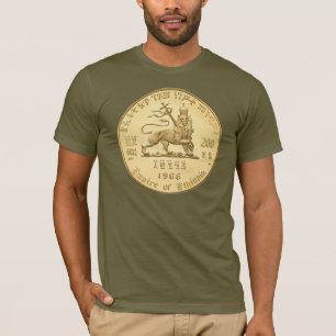 T-shirt Lion of Judah - Jah Army Gold