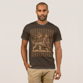 T-shirt Lion of Judah Jah Army INI Haile Selassie Rasta (Devant entier)