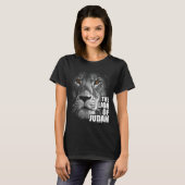 T-shirt Lion Of Judah Jesus Christian Faith Over Fear (Devant entier)