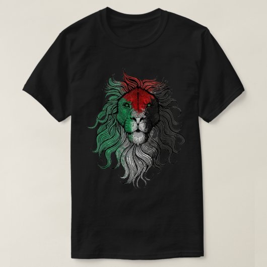 T-shirt Lion palestinienne libre (Design devant)