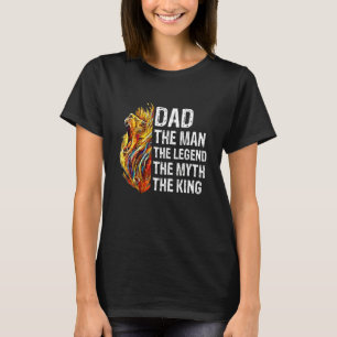 T-shirt Lion Papa L'Homme Le Mythe La Légende Le Roi