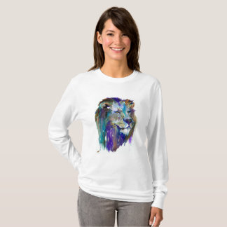T-shirt Lion peint