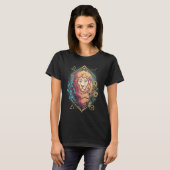 T-shirt Lion Pour Femmes Lion Signe Du Zodiaque Confiant R (Devant entier)