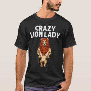 T-shirt Lion Pour Femmes Maman Lionne Zookeeper Afrique Ci