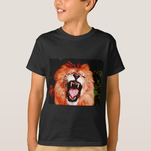 T-shirt Lion Roaring (Devant)