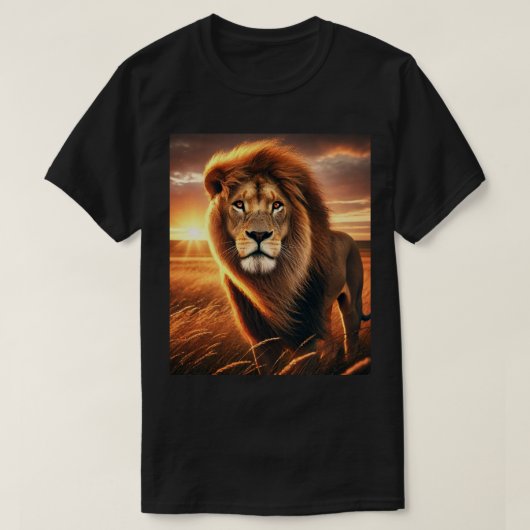 T-shirt lion roi (Design devant)