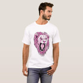 T-shirt Lion rose (Devant entier)