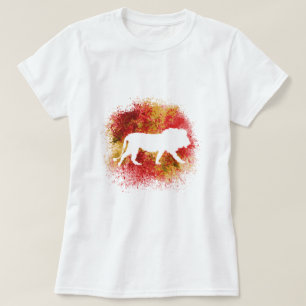 T-shirt Lion rouge