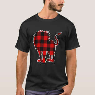 T-shirt Lion Rouge Buffalo Carreaux Lionet Cub Pyjama Fami