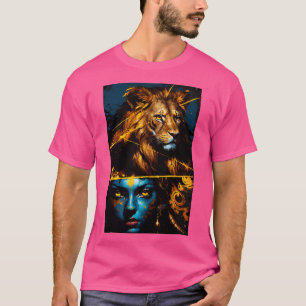 T-shirt Lion Shari évolué avec le vieux monde Lion
