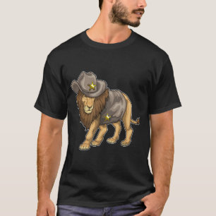 T-shirt Lion Sheriff Cowboy casquette