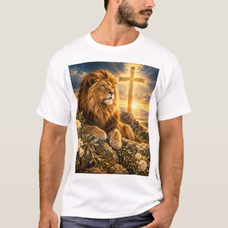 T-Shirt Lion sous la Croix