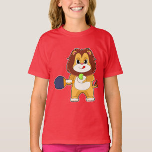 T-shirt Lion tennis de table Raquette de tennis de table