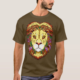 T-shirt Lion Tête Zodiaque Lion Astrologie