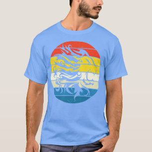 T-shirt Lion Tribal Retro Sunset Big Cat