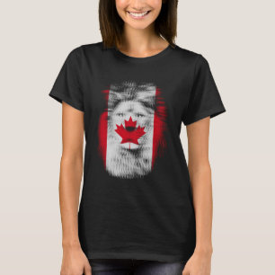 T-shirt Lion trippé Canada Drapeau canadien EDM raves tech