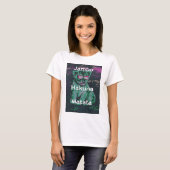 T-shirt Lion vert avec lunettes roses "Hakuna Matata" Art (Devant entier)