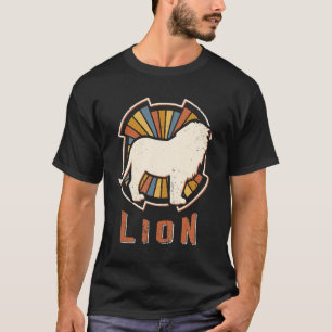 T-shirt Lion Vintage Classic Rétro Amour animal