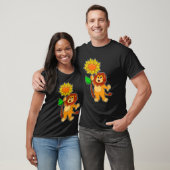 T-shirt Lion with Flower (Unisexe)