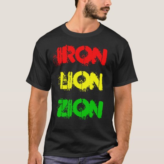 T-shirt LION ZION (chemise) de FER (Devant)