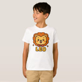 T-shirt Lion Zodiac Cute Leo - Dessin Astrologie (Devant entier)