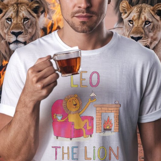 T-shirt Lion zodiaque Lion mignon lion
