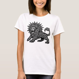 T-shirt Lion Zodiaque Soleil‑Crinière Lion   BurnsInHell