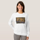 T-shirt Lionceaux sur une bûche (Devant entier)