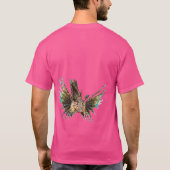 T-shirt Lionfish - Conception abstraite - Découpe d'une ph (Dos)