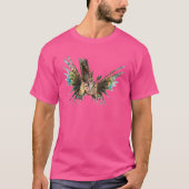 T-shirt Lionfish - Conception abstraite - Découpe d'une ph (Devant)