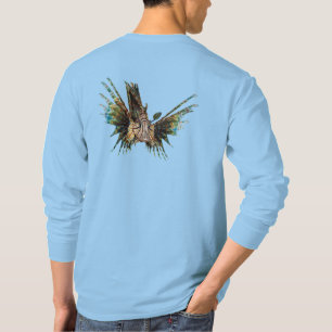 T-shirt Lionfish - Conception abstraite - Découpe d'une ph