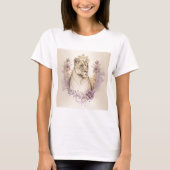 T-shirt Lionne aquarelle 2 (Devant)