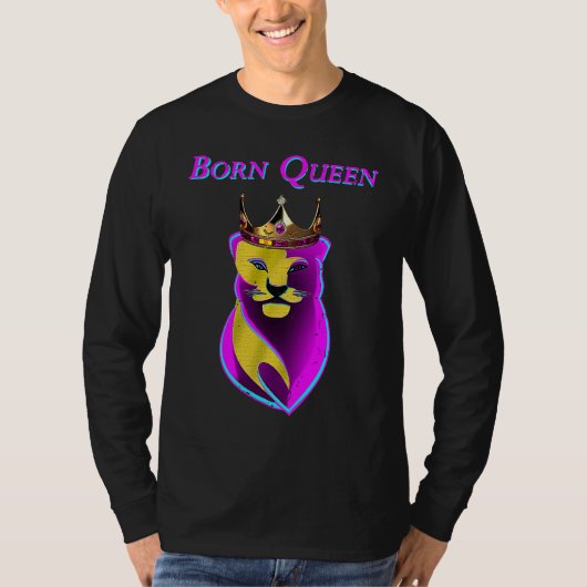 T-shirt Lionne avec couronne (Devant)