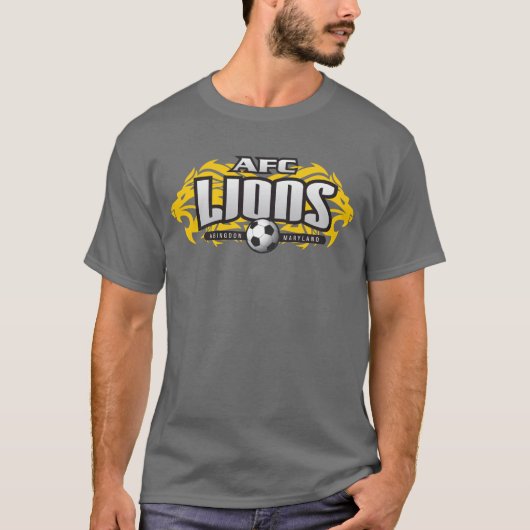 T-shirt Lions de CAF gris-foncé (aucun #) (Devant)