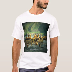 T-shirt Lions de la mer de l'île Amak