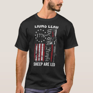 T-shirt Lions Dirigent Moutons Sont Dirigés États-Unis Pr