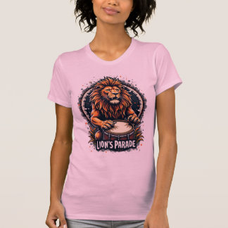 T-shirt Lion's Drum Parade drôle d'art : Majestic Lion Imp