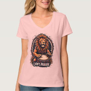 T-shirt Lion's Drum Parade drôle d'art : Majestic Lion Imp