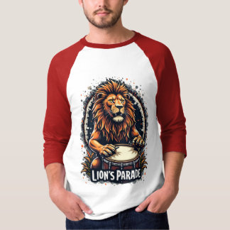 T-shirt Lion's Drum Parade drôle d'art : Majestic Lion Imp