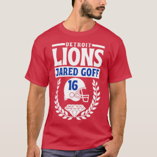 T-shirt Lions Jared Goff 16 Casque américain