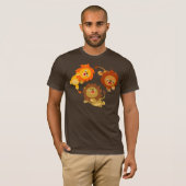 T-shirt Lions sans caricature mignonne (Devant entier)