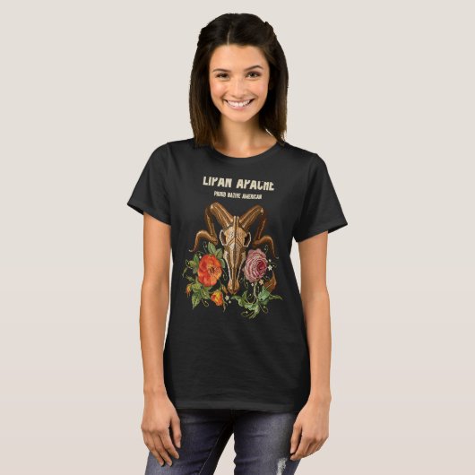 T-shirt Lipan Apache tribu indienne indienne indigène BOHO (Devant entier)