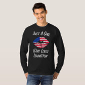 T-shirt Lips Mouth Love American Flag Lexington (Devant entier)